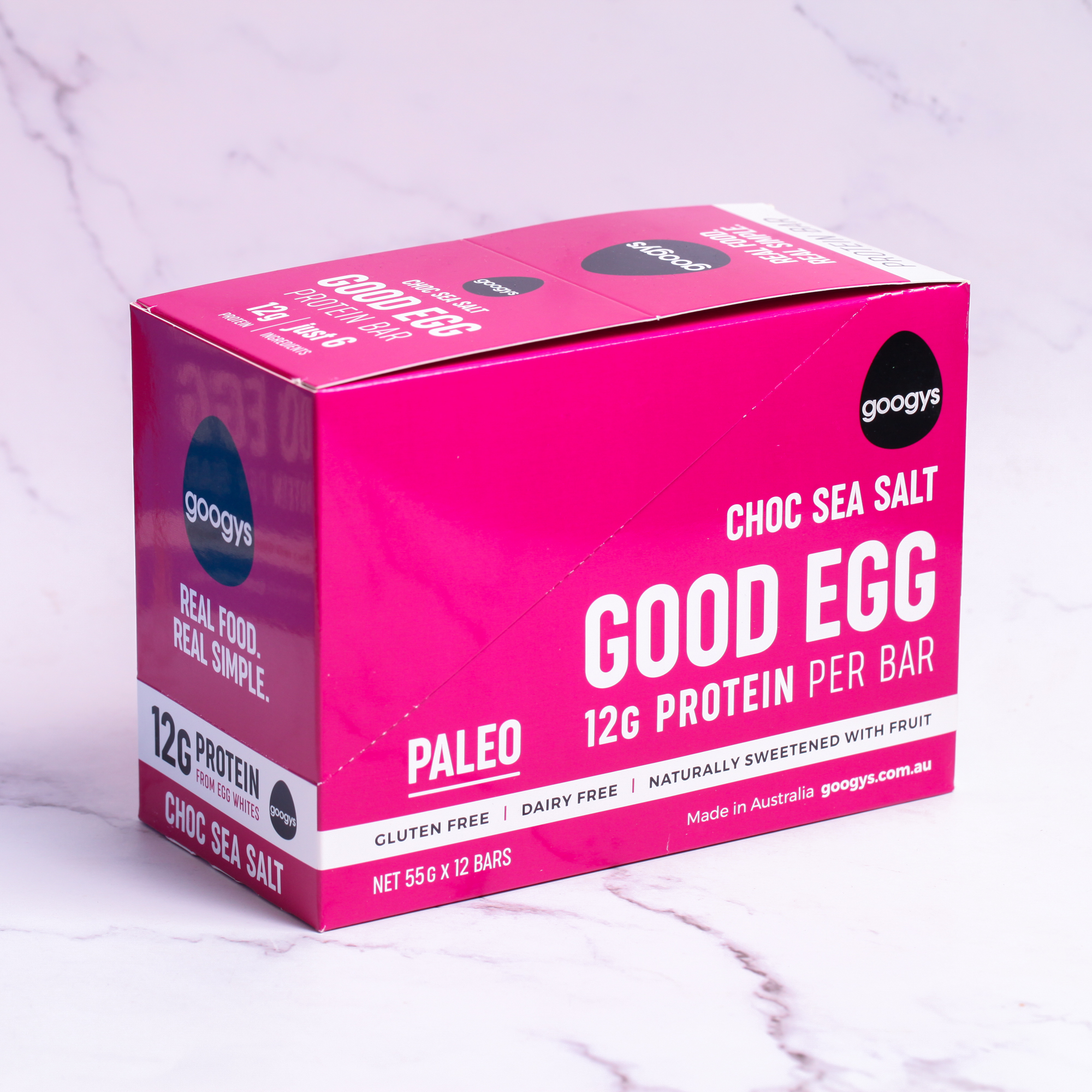 Choc Sea Salt Protein Bar - Good Egg x 12